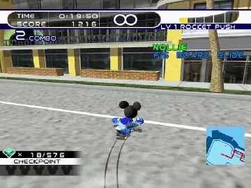 Disney Sports - Skateboarding screen shot game playing